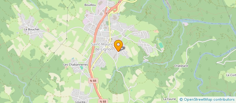 localisation de l'entreprise MONSIEUR JEAN CHAUDIER  SAINT-MAURICE-DE-LIGNON