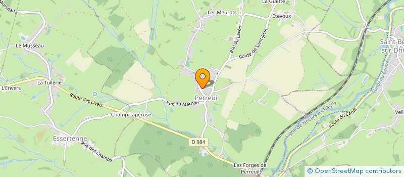 localisation de l'entreprise MONSIEUR JEAN CHAUSSIVERT  PERREUIL