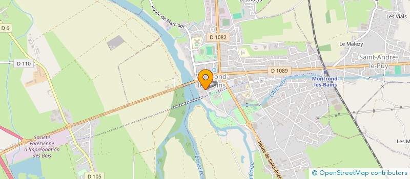 localisation de l'entreprise MONSIEUR JEAN CHAUSSY  MONTROND-LES-BAINS