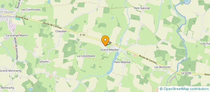 localisation de l'entreprise MONSIEUR JEAN CHAUTARD  SAINT-NIZIER-LE-BOUCHOUX