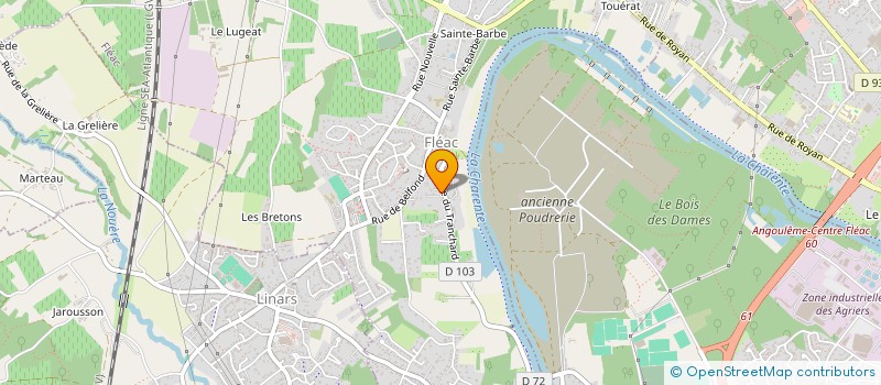 localisation de l'entreprise MONSIEUR JEAN CHAUVAUD à FLEAC