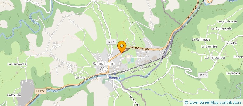 localisation de l'entreprise MONSIEUR JEAN CHAUVIAC  CUZAC