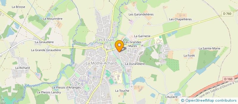 localisation de l'entreprise MONSIEUR JEAN CHAUVIERE à LES ACHARDS