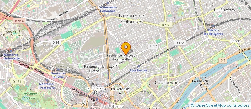 localisation de l'entreprise MONSIEUR JEAN CHAUVIERE à COURBEVOIE