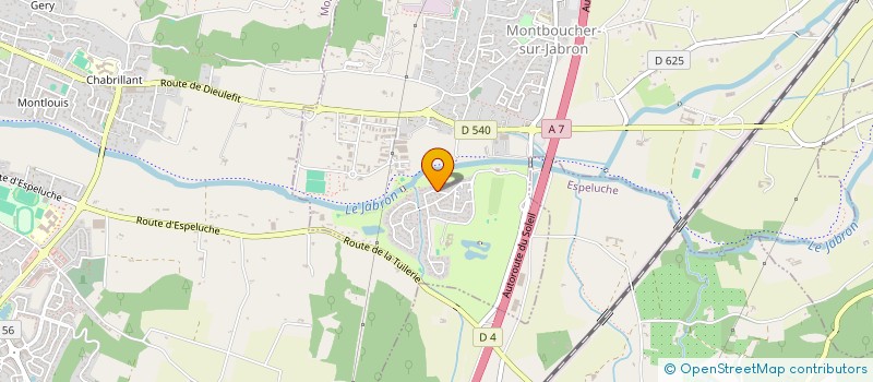 localisation de l'entreprise MONSIEUR JEAN CHAUVIN  MONTBOUCHER-SUR-JABRON