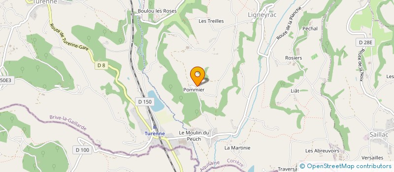 localisation de l'entreprise MONSIEUR JEAN CHAUVINIAT  LIGNEYRAC