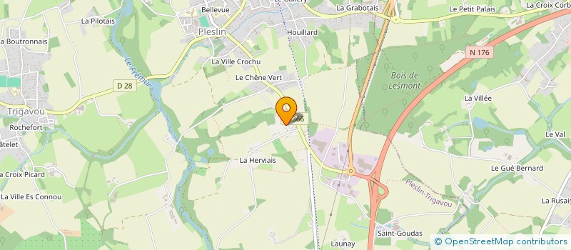 localisation de l'entreprise MONSIEUR JEAN CHAVANNE à PLESLIN-TRIGAVOU