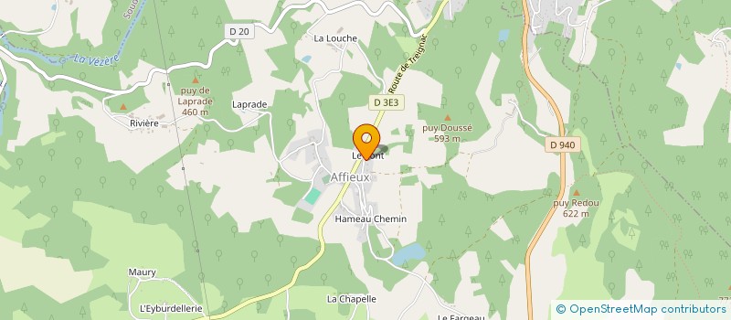 localisation de l'entreprise MONSIEUR JEAN CHAVIGNON à AFFIEUX