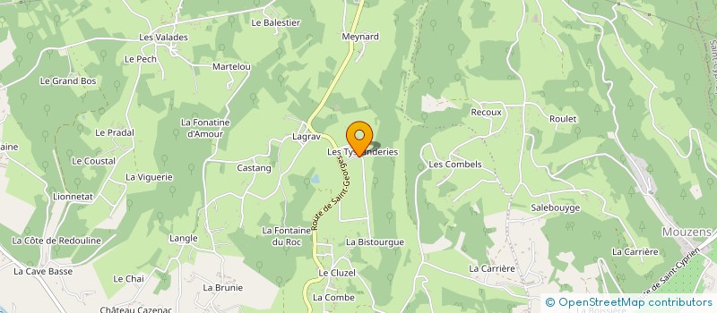localisation de l'entreprise MONSIEUR JEAN CHAZELAS à COUX ET BIGAROQUE-MOUZENS