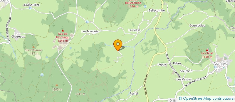 localisation de l'entreprise MONSIEUR JEAN CHAZOT  SAINT-JEURES