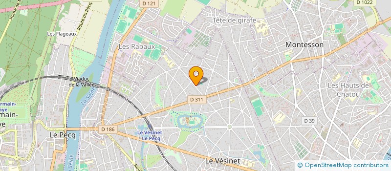 localisation de l'entreprise MONSIEUR JEAN CHEDRU  LE VESINET