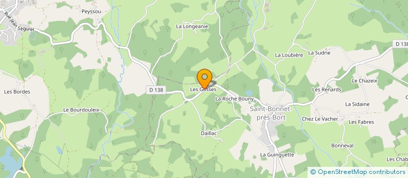 localisation de l'entreprise MONSIEUR JEAN CHEIX  SAINT-BONNET-PRES-BORT