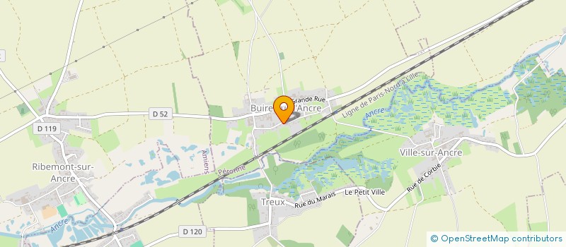 localisation de l'entreprise MONSIEUR JEAN CHELU  THIEPVAL