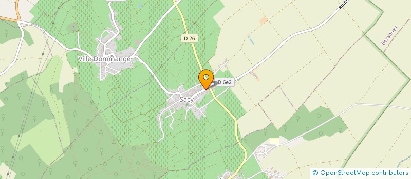 localisation de l'entreprise MONSIEUR JEAN CHEMIN  SACY