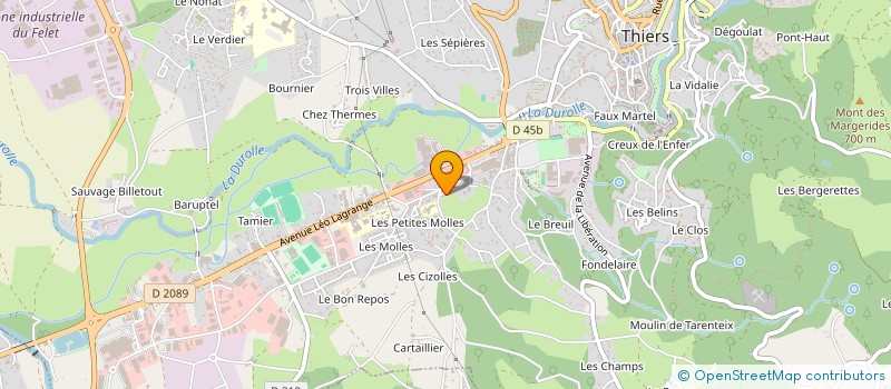 localisation de l'entreprise MONSIEUR JEAN CHEVALDONNE à THIERS