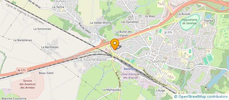 localisation de l'entreprise MONSIEUR JEAN CHEVALIER  SAVENAY