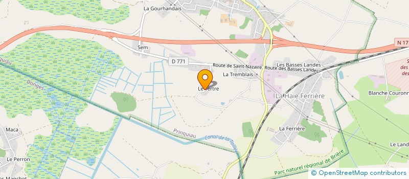 localisation de l'entreprise MONSIEUR JEAN CHEVALIER  PRINQUIAU