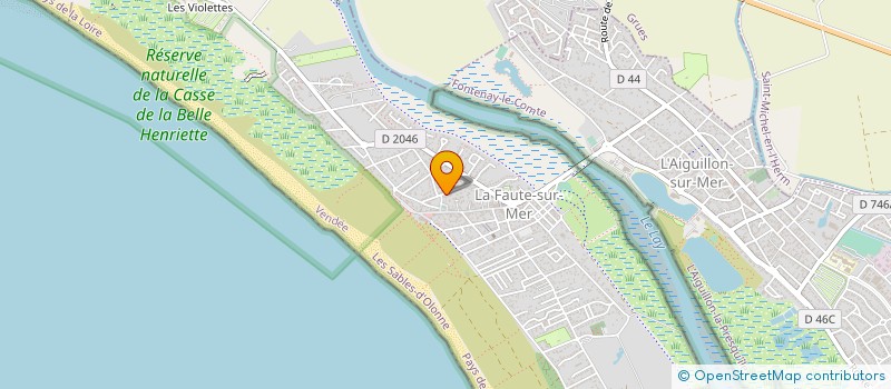 localisation de l'entreprise MONSIEUR JEAN CHEVALLIER  L'AIGUILLON-LA-PRESQU'ILE