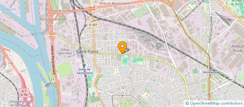 localisation de l'entreprise MONSIEUR JEAN CHEVALLIER  SAINT-FONS