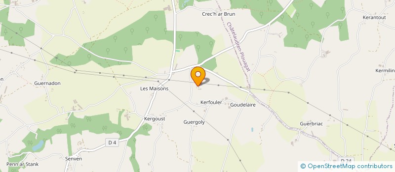 localisation de l'entreprise MONSIEUR JEAN CHEVANCE à LANRODEC