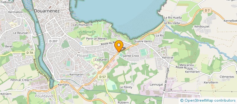 localisation de l'entreprise MONSIEUR JEAN CHEVERT à DOUARNENEZ