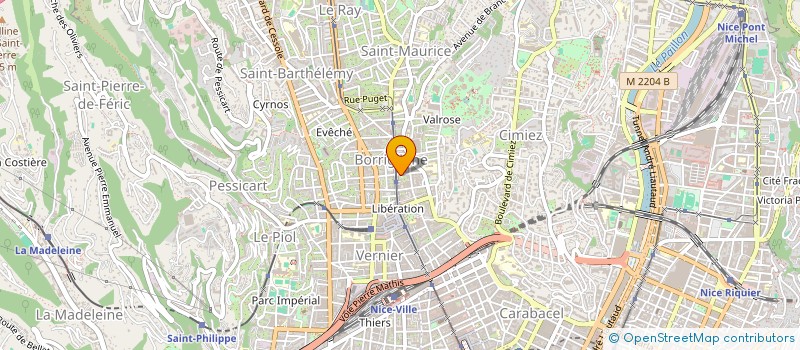 localisation de l'entreprise MONSIEUR JEAN CHEVILLIET  NICE