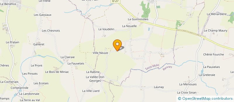 localisation de l'entreprise MONSIEUR JEAN CHEVILLON à CARDROC