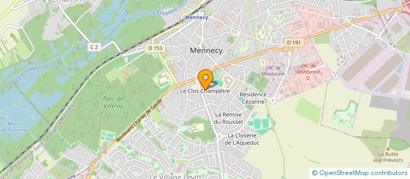 localisation de l'entreprise MONSIEUR JEAN CHEVRIER à MENNECY