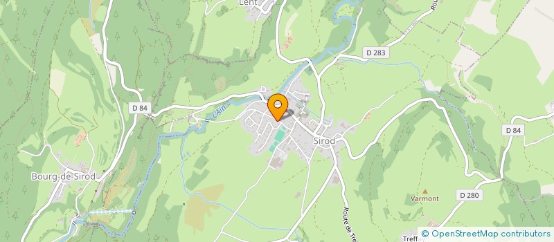 localisation de l'entreprise MONSIEUR JEAN CHIAVEGATO  SIROD