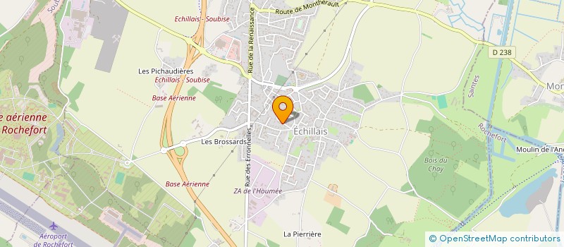 localisation de l'entreprise MONSIEUR JEAN CHIGNON  ECHILLAIS