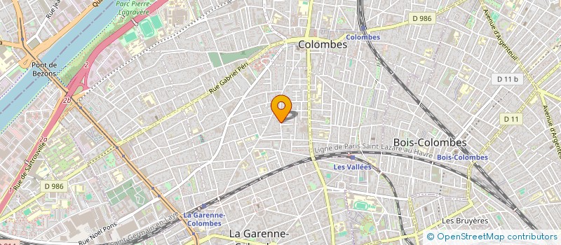 localisation de l'entreprise MONSIEUR JEAN CHIOTTI  COLOMBES