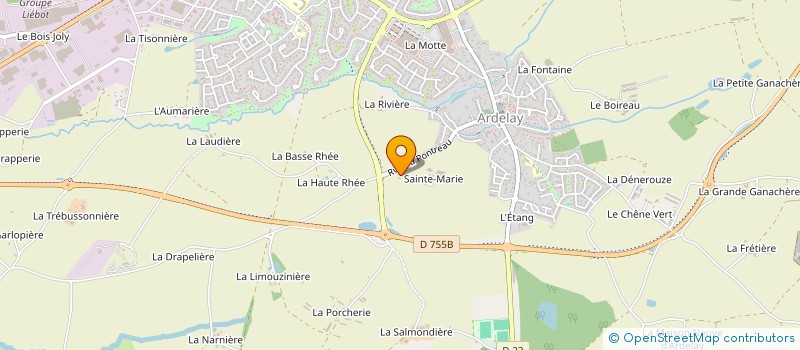 localisation de l'entreprise MONSIEUR JEAN CHIRON  HERBIERS (LES)