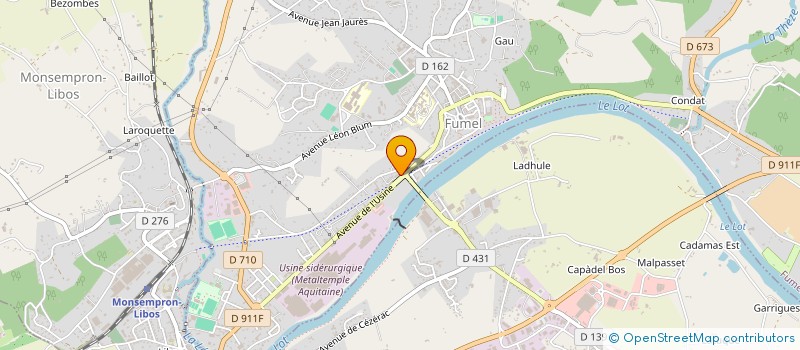 localisation de l'entreprise MONSIEUR JEAN CHOISELAT à FUMEL