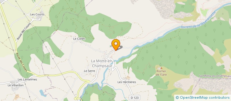 localisation de l'entreprise MONSIEUR JEAN CHOLET  LA MOTTE-EN-CHAMPSAUR