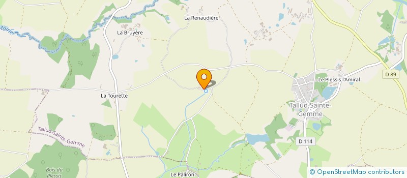 localisation de l'entreprise MONSIEUR JEAN CHOLLET à TALLUD-SAINTE-GEMME
