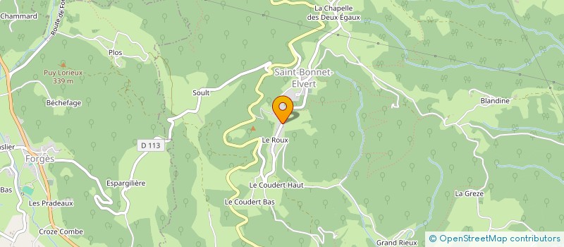 localisation de l'entreprise MONSIEUR JEAN CHOME MOKOKO  SAINT-BONNET-ELVERT