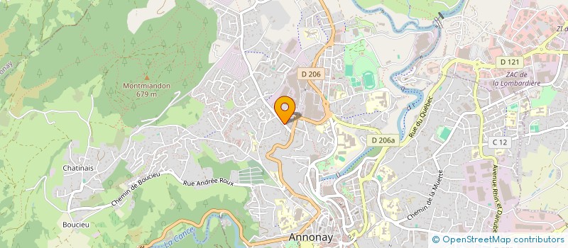 localisation de l'entreprise MONSIEUR JEAN CHOMEL  ANNONAY