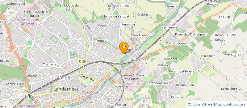 localisation de l'entreprise MONSIEUR JEAN CHOPIN  LANDERNEAU