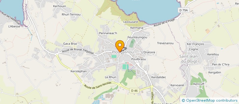 localisation de l'entreprise MONSIEUR JEAN CHOQUER à PLOUGASNOU