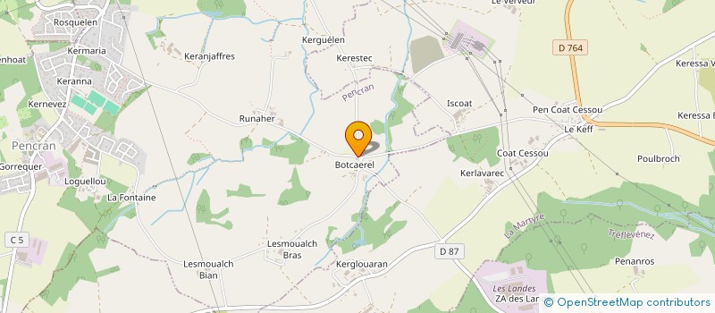 localisation de l'entreprise MONSIEUR JEAN CHOQUER  PENCRAN