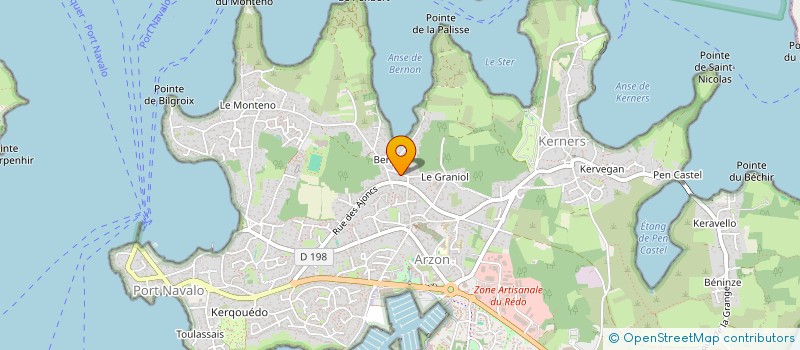 localisation de l'entreprise MONSIEUR JEAN CHOQUET à ARZON