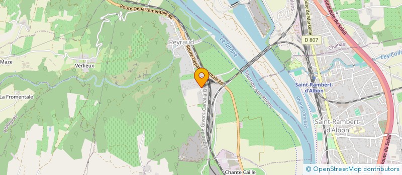 localisation de l'entreprise MONSIEUR JEAN CHOULAS  PEYRAUD