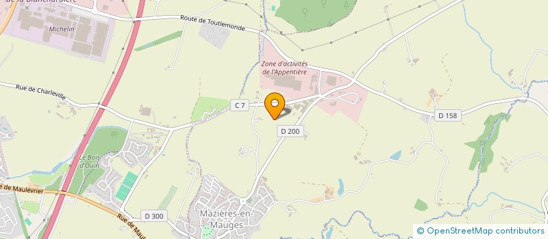 localisation de l'entreprise MONSIEUR JEAN CHOUTEAU  SAINT-CHRISTOPHE-DU-BOIS