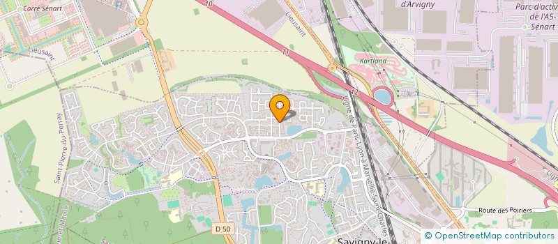 localisation de l'entreprise MONSIEUR JEAN CHRICIEL PIERRE  SAVIGNY-LE-TEMPLE