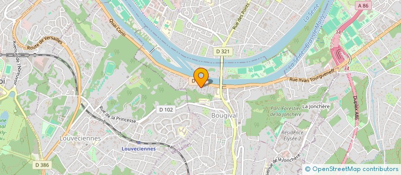 localisation de l'entreprise MONSIEUR JEAN-CHRIST HUOT  BOUGIVAL