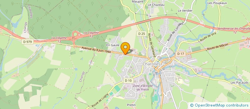 localisation de l'entreprise MONSIEUR JEAN-CHRISTIAN CHEVALIER  CHAROLLES