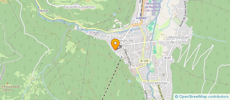localisation de l'entreprise MONSIEUR JEAN-CHRISTIAN CHEZE  BAGNERES-DE-LUCHON