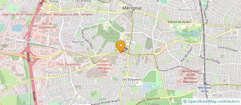 localisation de l'entreprise MONSIEUR JEAN-CHRISTIAN CREPIN à MERIGNAC
