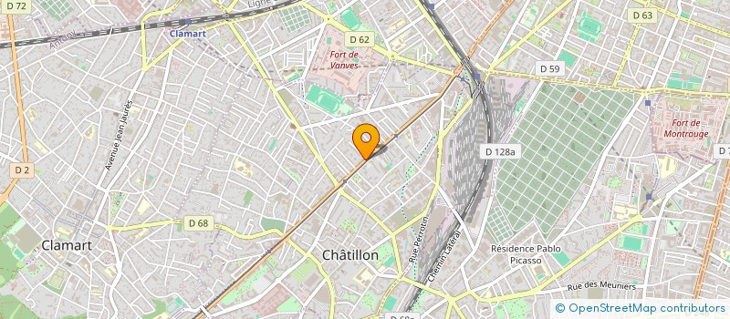 localisation de l'entreprise MONSIEUR JEAN-CHRISTIAN DELAMOTTE  CHATILLON