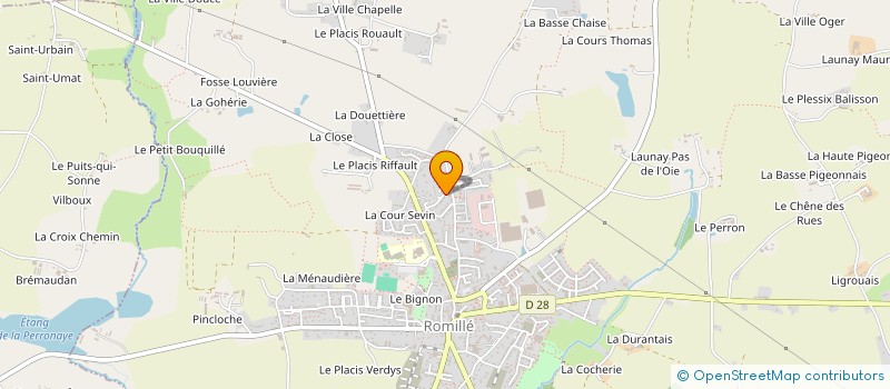 localisation de l'entreprise MONSIEUR JEAN-CHRISTIAN PERROCHEAU  ROMILLE